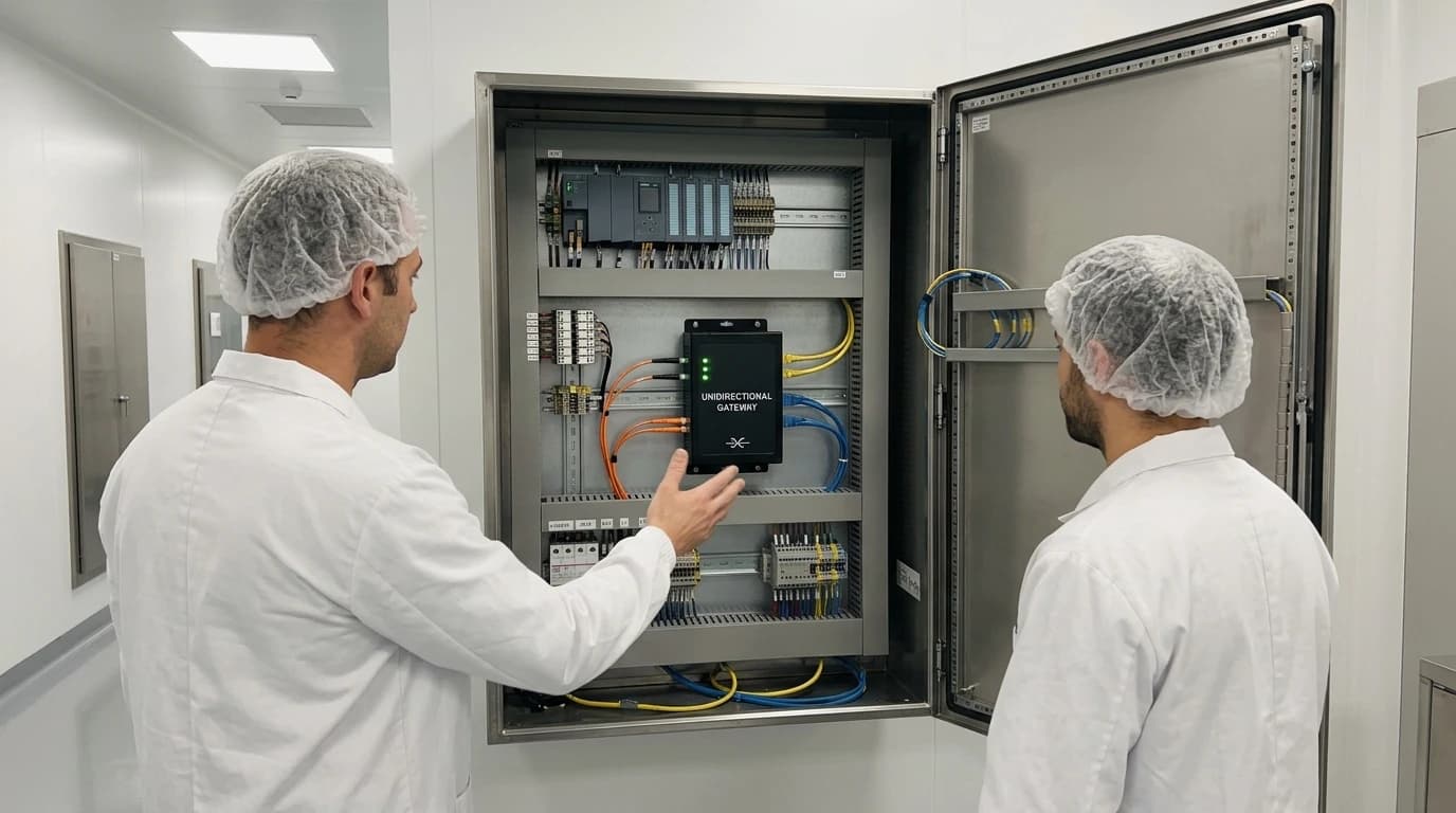 Enforcing PLC Network Security via One-Way Cloud Data Push