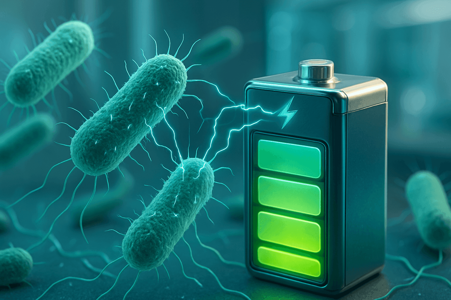 Bacteria Battery Breakthrough: 99% Efficiency & Self-Charging!