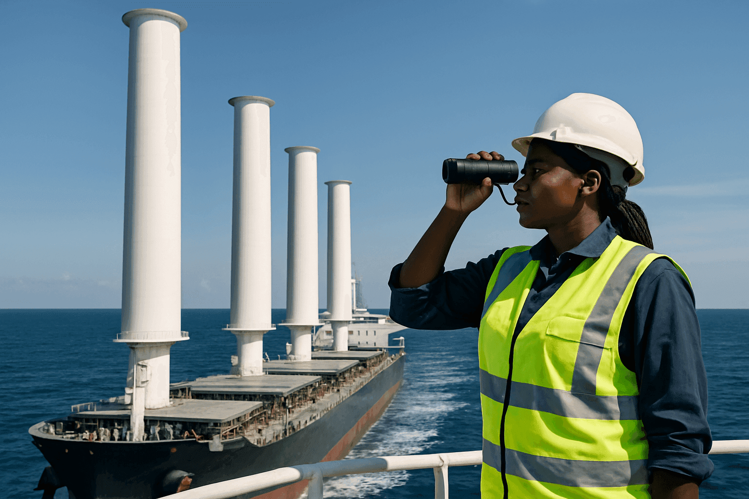Giant Wind Sails Propel Massive Cargo Ships Towards Greener Future