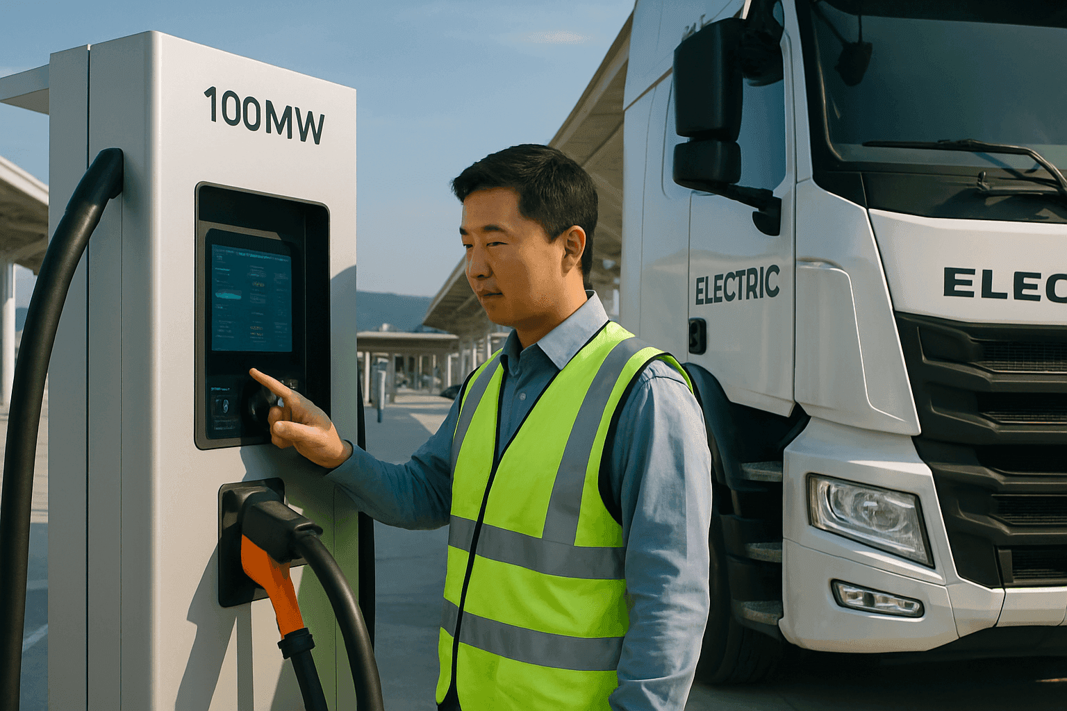 Huawei Unveils World’s First 100MW Heavy-Duty Truck Charging Hub in China