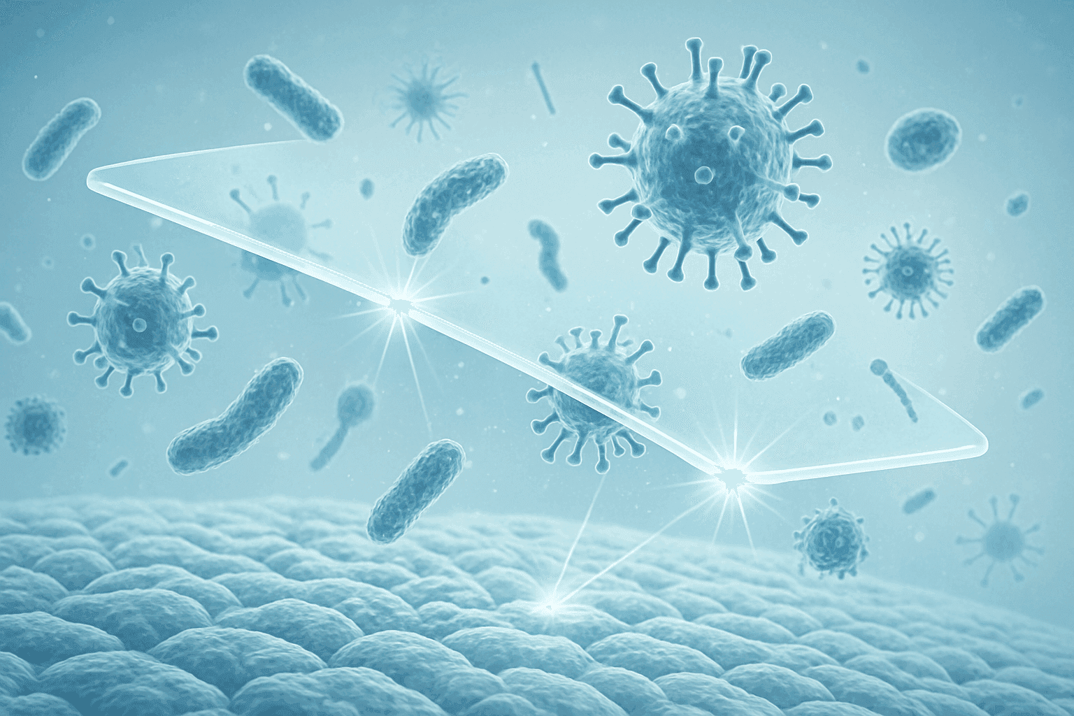 Nanosheet Shield: New Transparent Weapon Against Germs