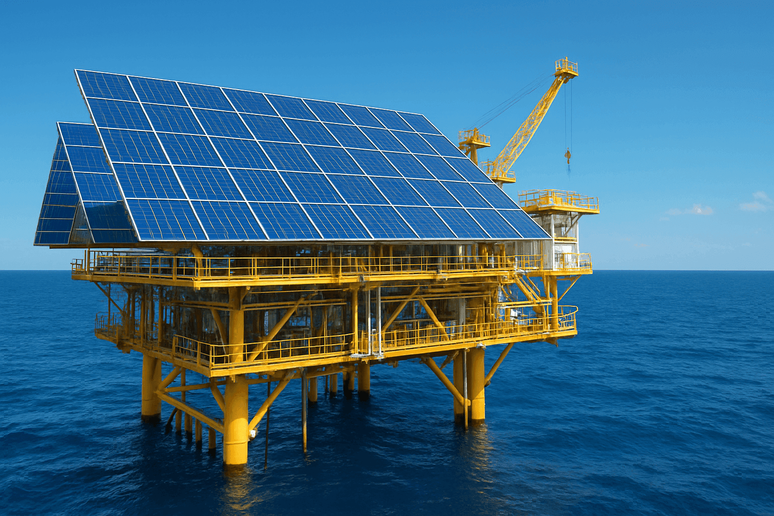 Solar Surge: Offshore Platforms Slash CO2 by 90%