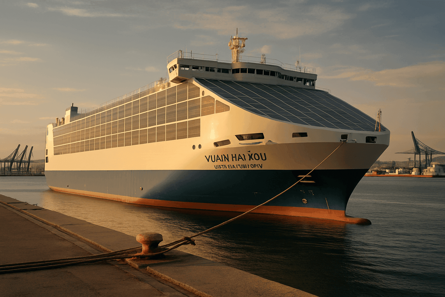 Yuan Hai Kou: World’s Largest Solar-Powered Car Carrier Completes Maiden Voyage