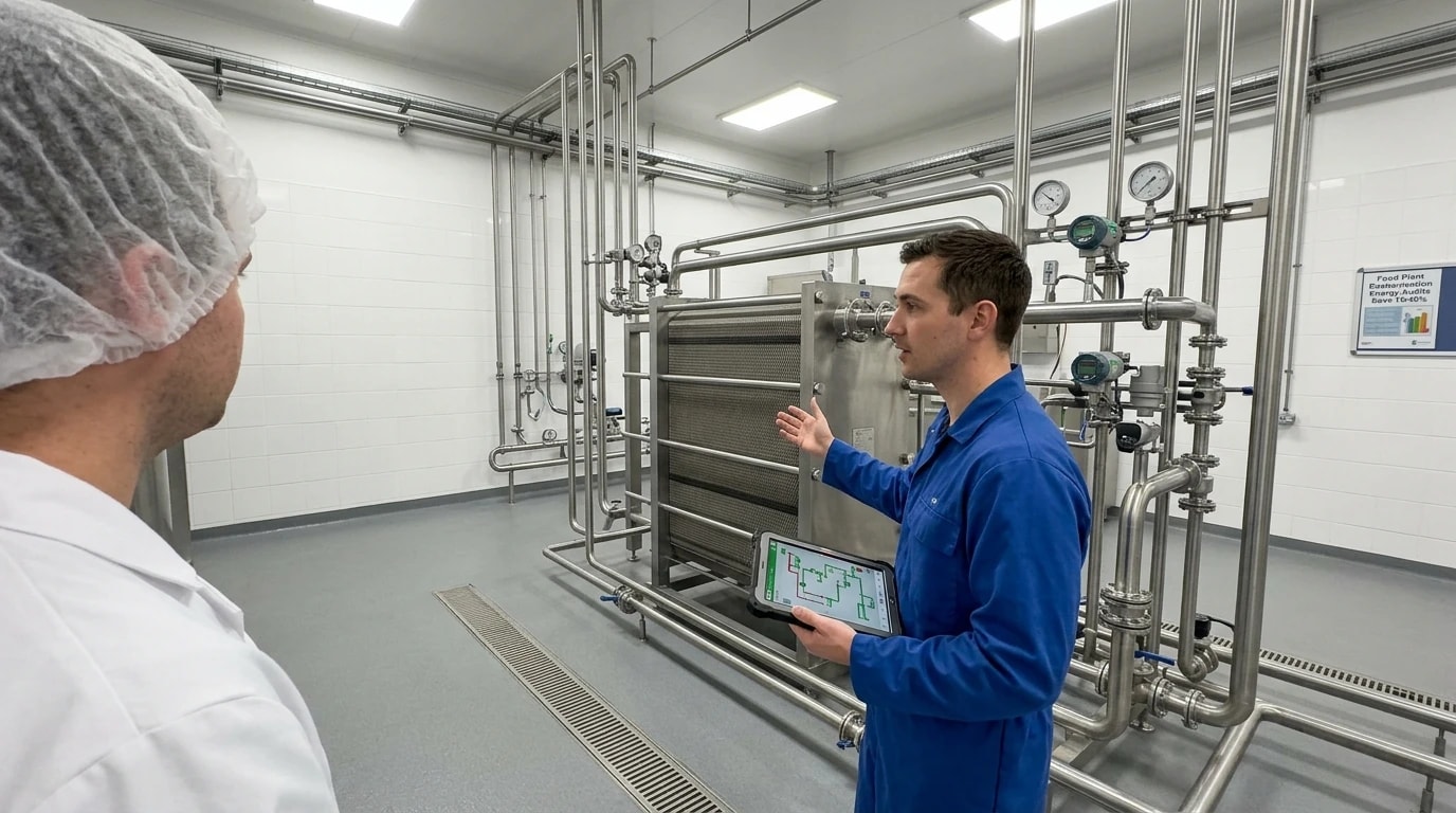 Food Plant Pasteurisation Energy Audits Save 19-40%