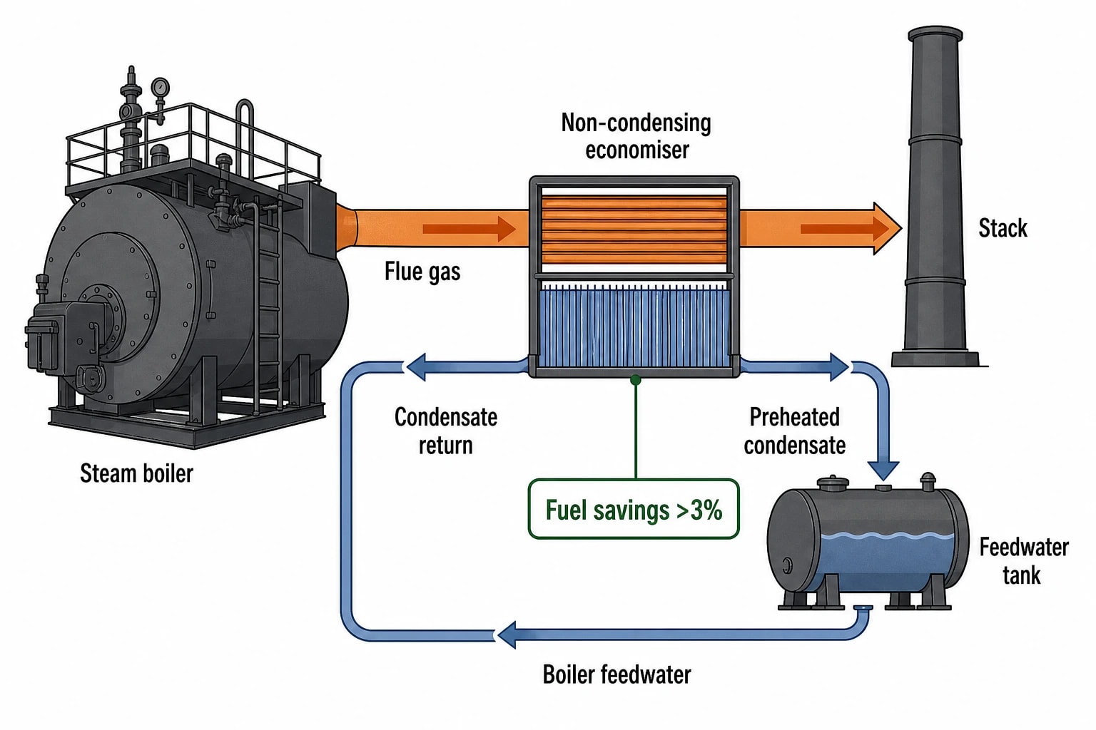 Why industrial boiler efficiency improvement matters in food manufacturing
