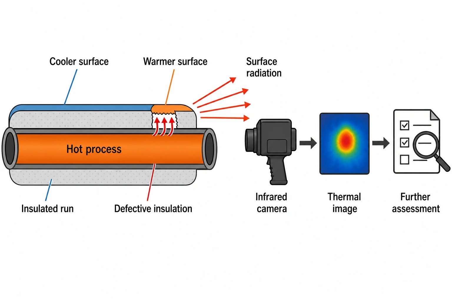 How an industrial thermal imaging survey detects heat loss