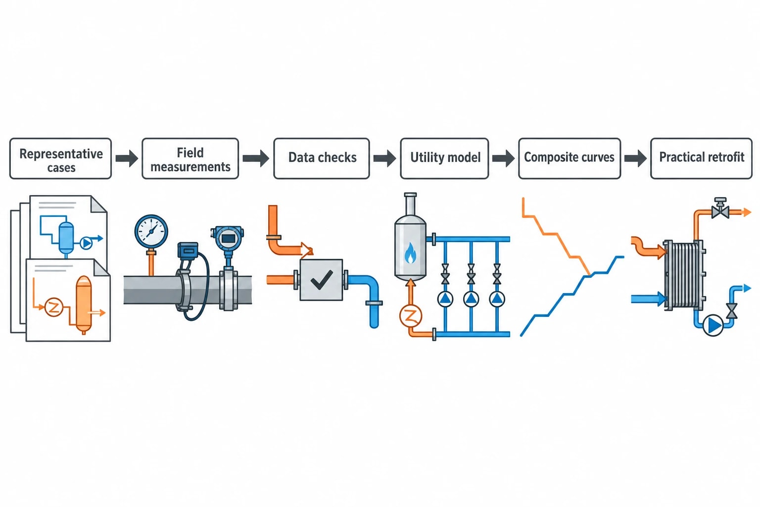 How a pinch study is carried out at a UK mill