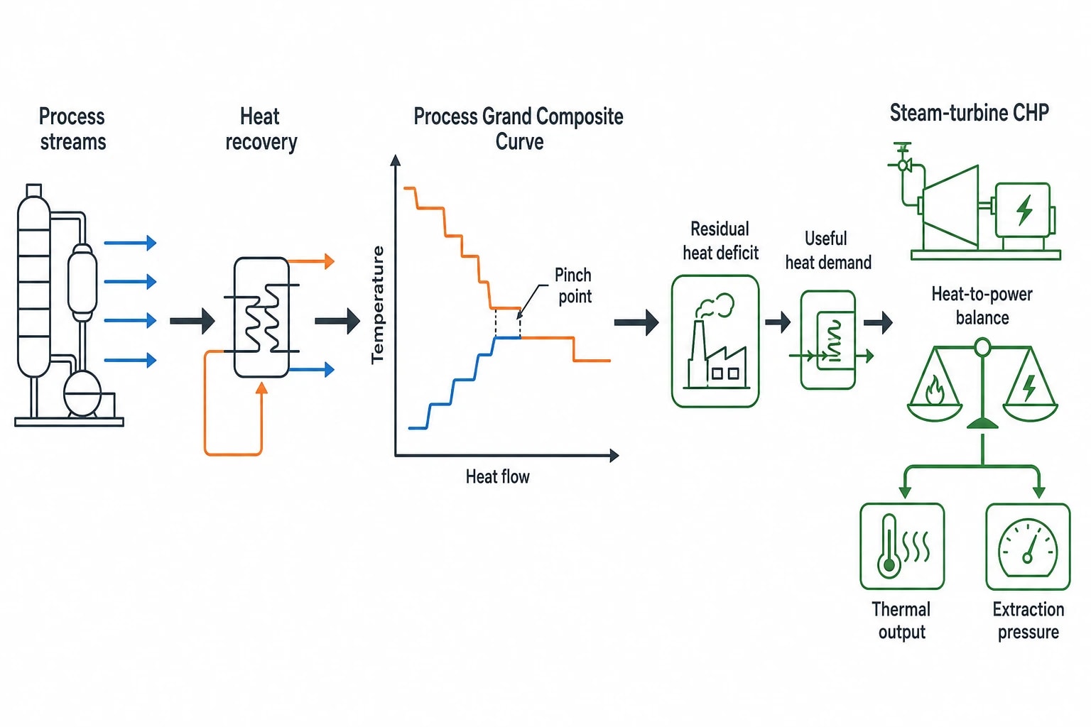 Pinch technology changes CHP sizing and configuration