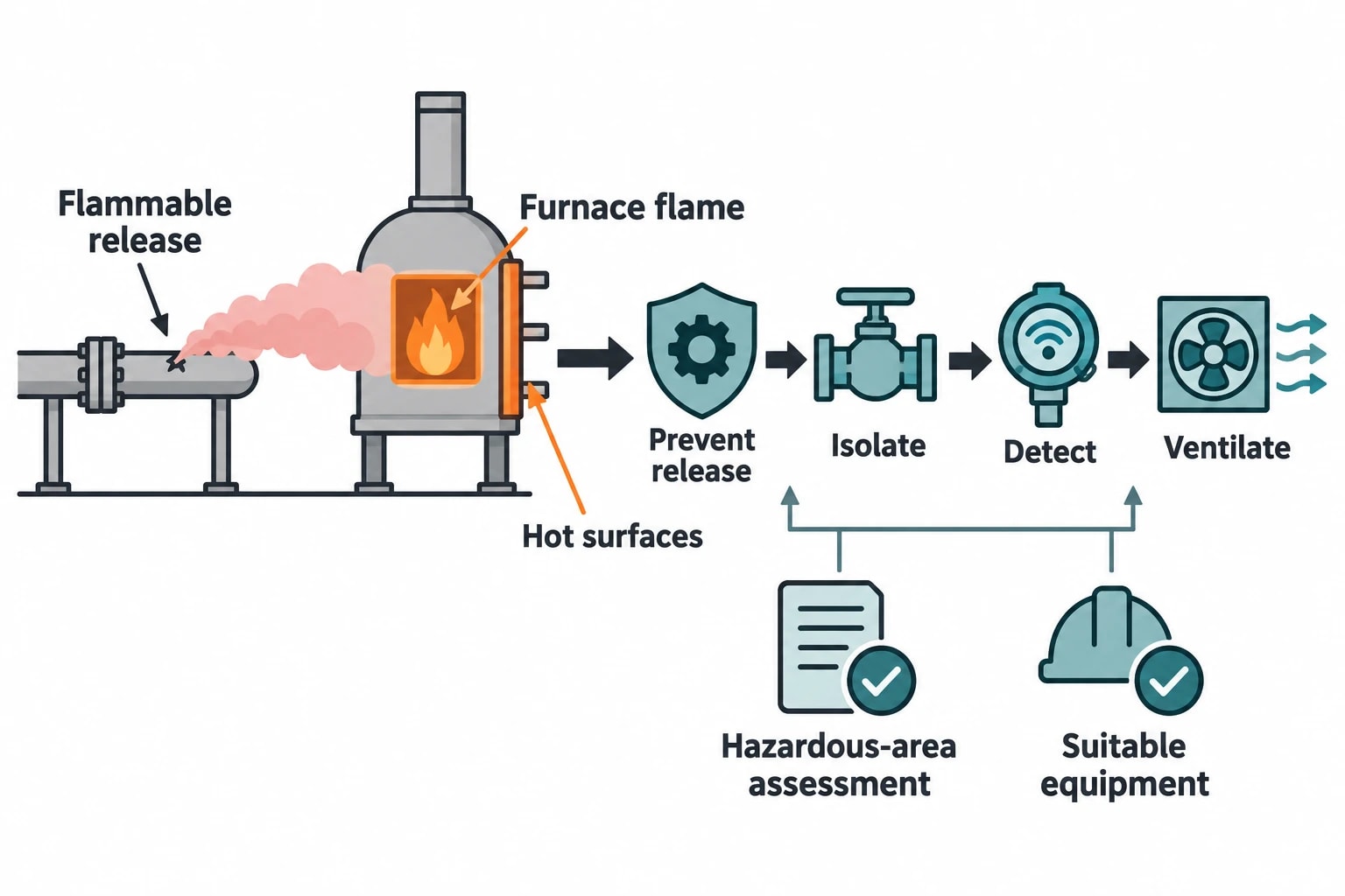 Process safety and hazardous-area compliance