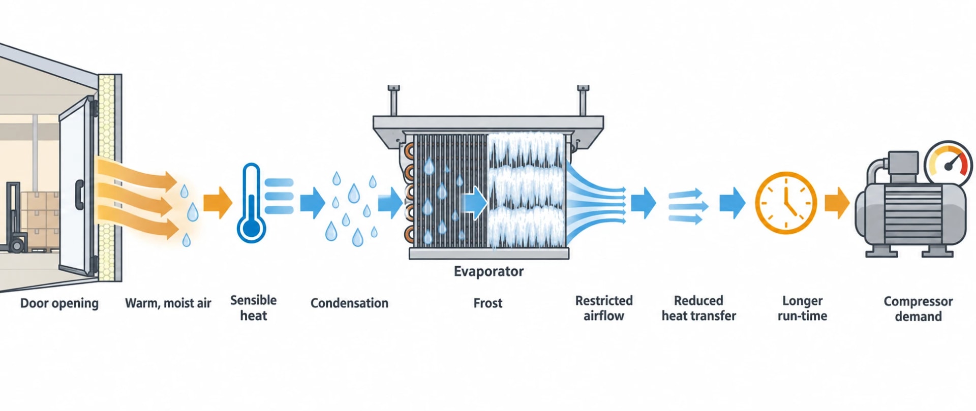 Reduce refrigeration load before adjusting controls
