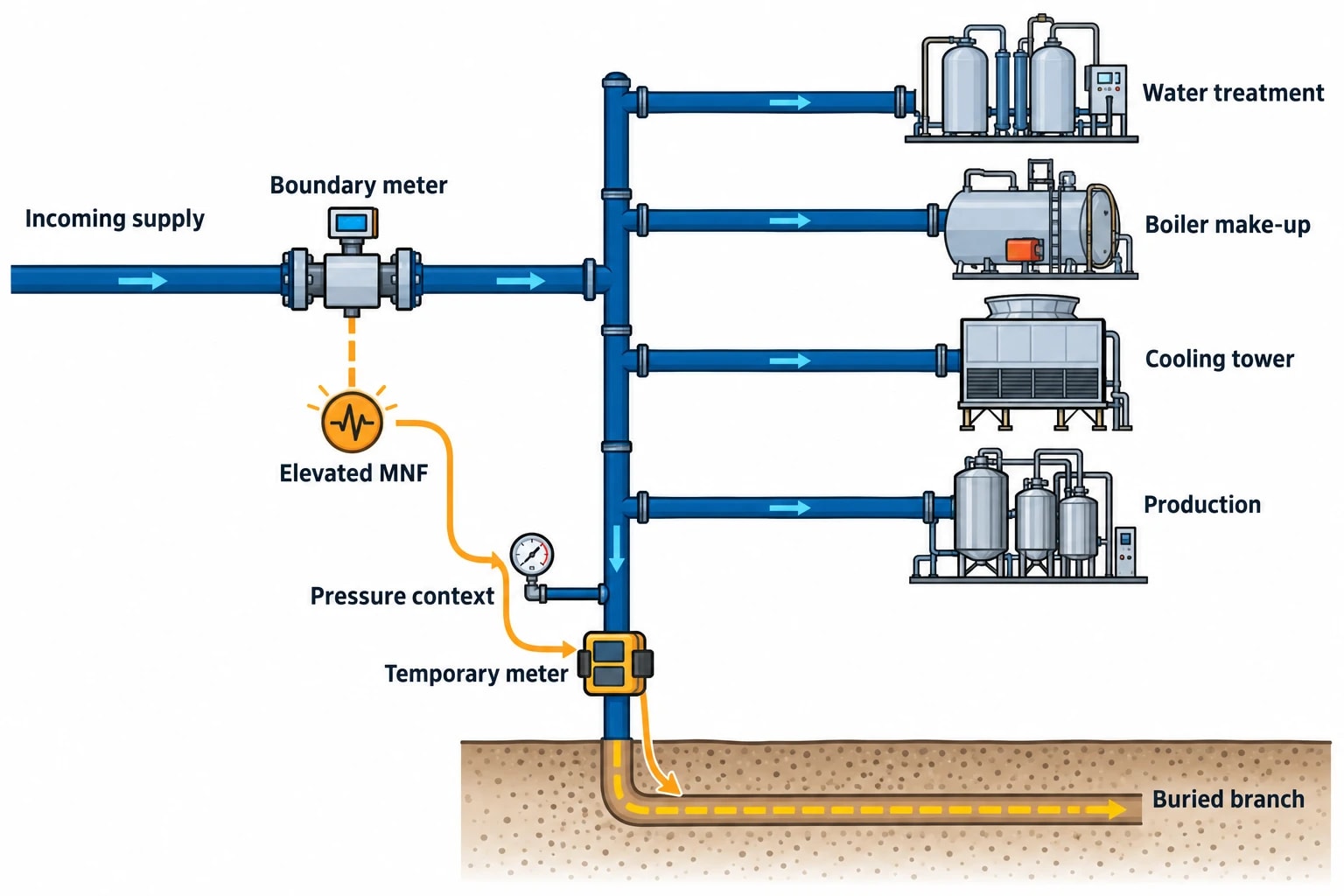 Flow metering determines what an investigation can prove