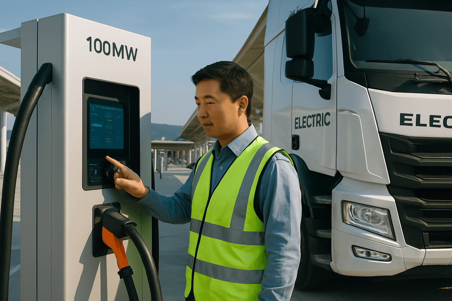 Huawei Unveils World’s First 100MW Heavy-Duty Truck Charging Hub in China