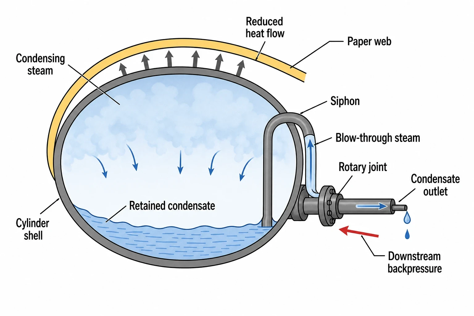Use cylinder-by-cylinder steam and condensate analysis to find the constraint