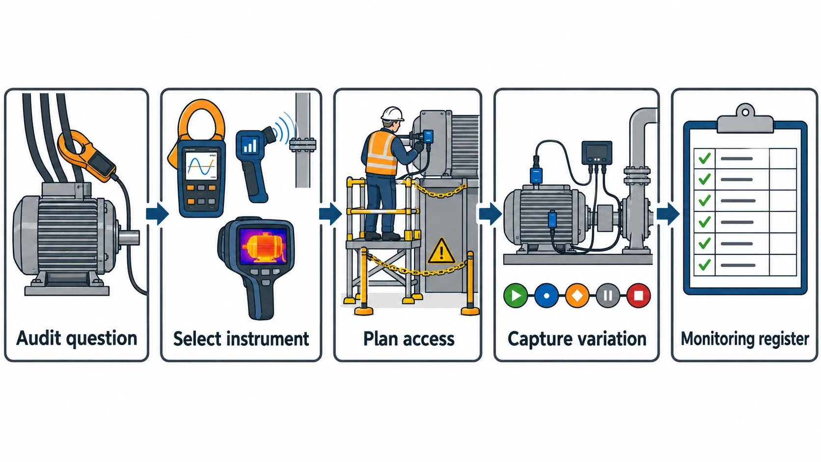 Step 3: Plan non-intrusive monitoring and the site survey