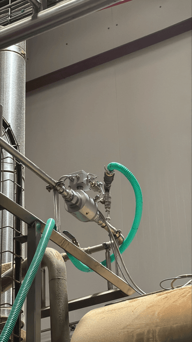 Pressure testing and purge back to gas after installation